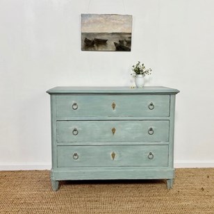 Continental Blue Painted Chest Of D...