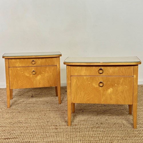 Pair Of Mid-Century Scandinavian Bedsides 