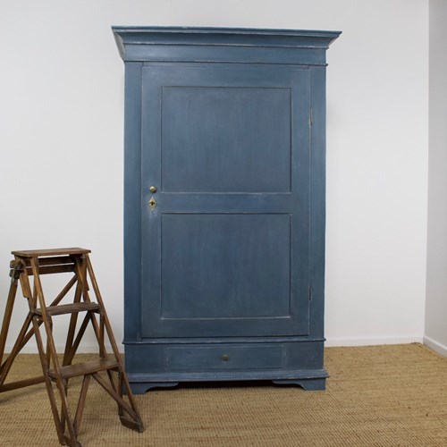 Antique Continental Blue Wardrobe