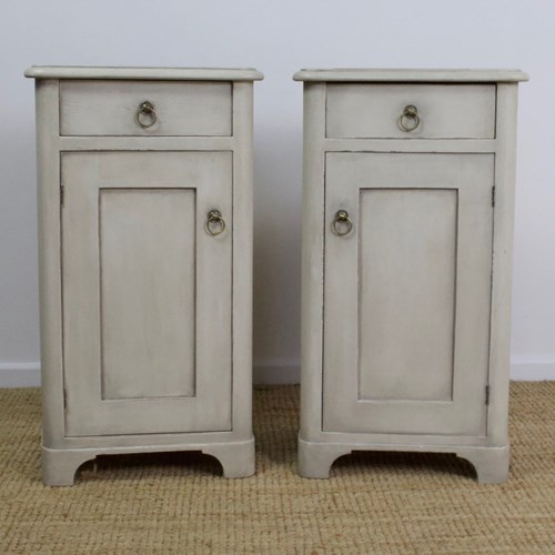 Continental Painted Bedside Cupboards