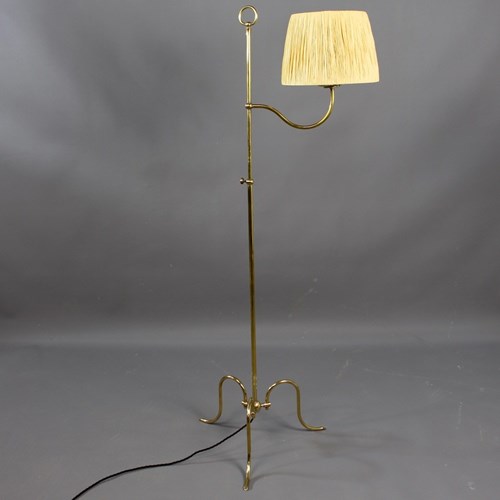 Midcentury Brass Reading Lamp