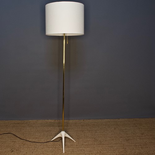 Midcentury Brass Floor Lamp