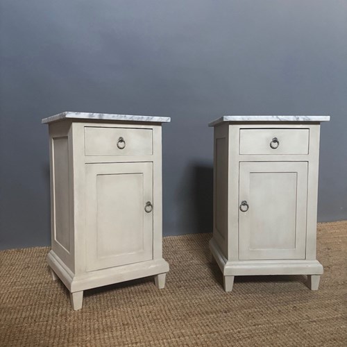 Pair Of Continental Bedside Cupboards