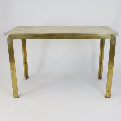 1970's Brass Console Table