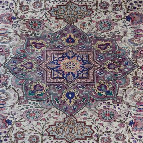 Beautiful mid century hand woven persian wool rug