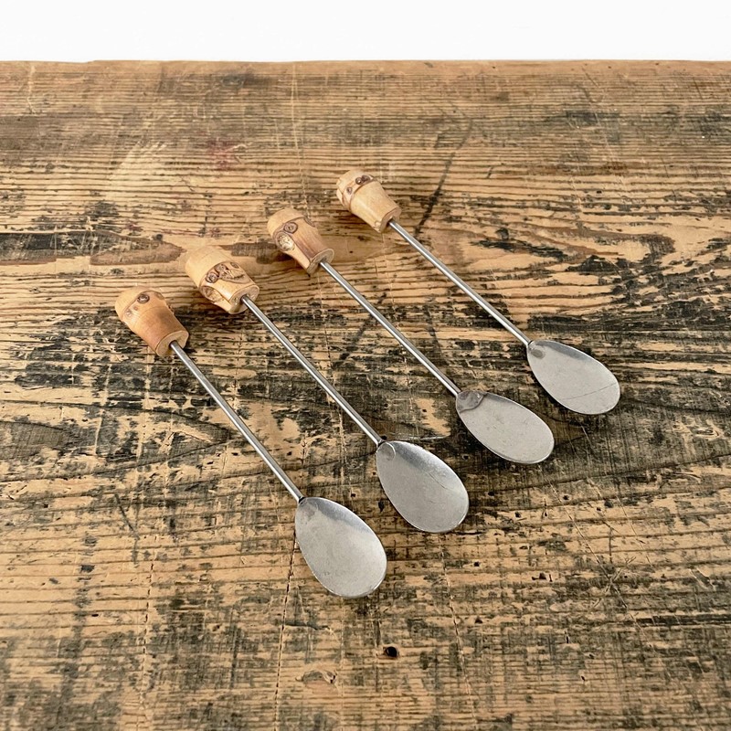 Set Of 4 Bamboo Tipped Spoons C1970-soap-and-salvation-1970s-bamboo-spoons-3-main-638051790715965238.jpg