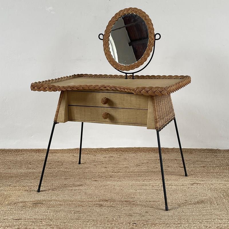 Mid Century Rattan & Wood Dressing Table By Louis Sognot-soap-and-salvation-img-3886-main-638297818892276156.jpg