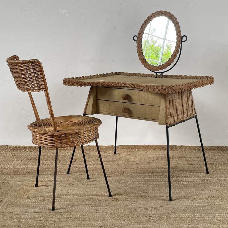 Mid Century Rattan & Wood Dressing Table By Louis Sognot-soap-and-salvation-img-3898-main-638297819088990925.jpg