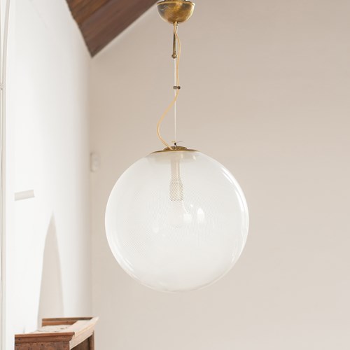 Murano Glass Globe Ceiling Light C1970