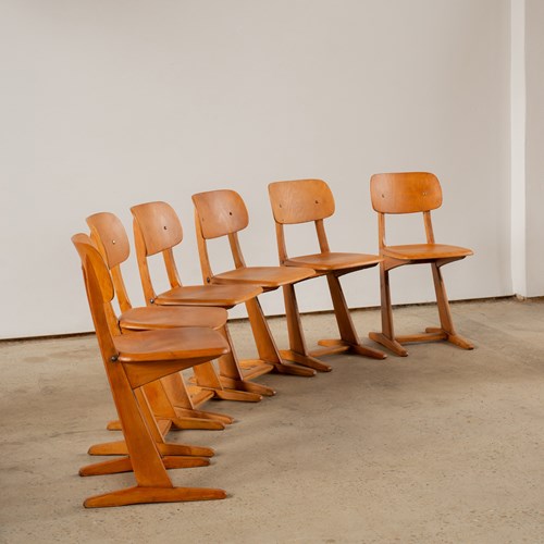 Mid Century Sled Based Danish Chairs