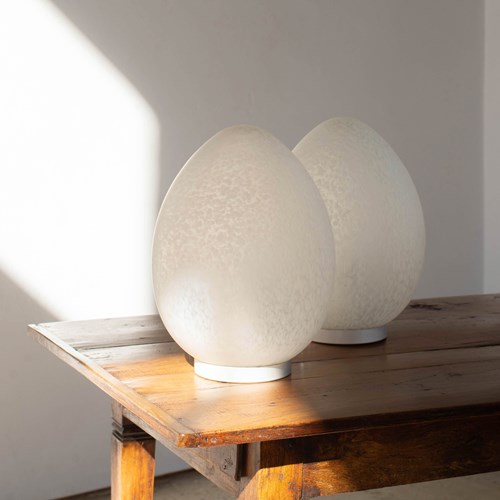 A Murano Glass Egg Lamp C1970