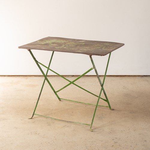 French Solid Metal Folding Table