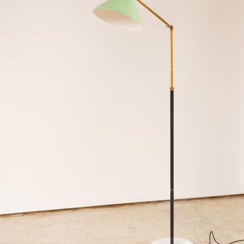 Italian Marble Based Floor Lamp By Stilux C1950