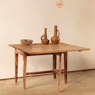 19Th Century Swedish Slagbord Table...