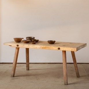 Single Slab Top Dining Table