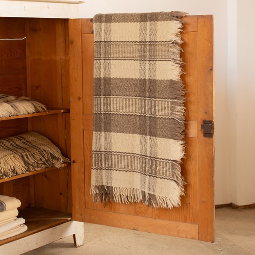 Hand Woven Rhodope Woolen Blanket C1970