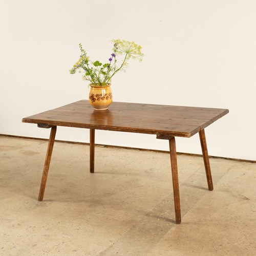 A Plank Top Coffee Table From The Carpathian Mountains