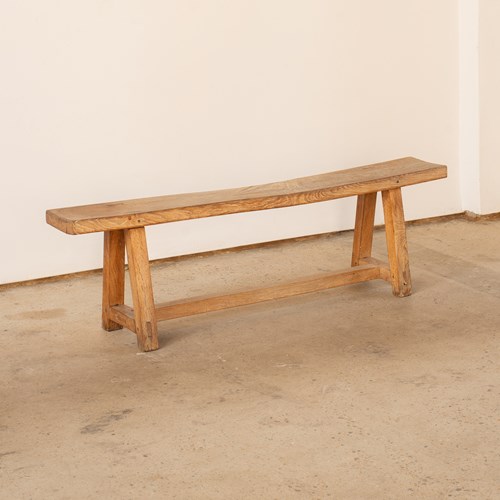 19Th Century Spanish Chestnut Bench