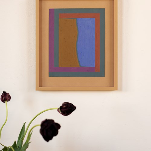 Original Graphic Painted Artwork By N Simmons 1967