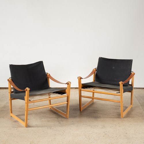 Pair Of Bengt Ruda Safair Chairs Sweden, C1960