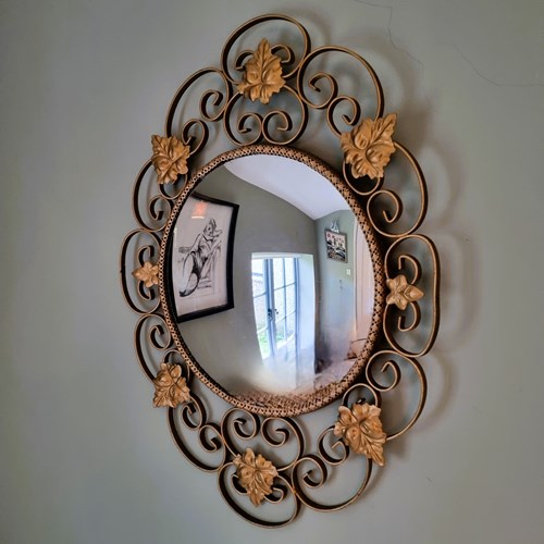 Mid-Century French Convex 'Oeil De Sorcière' Mirror