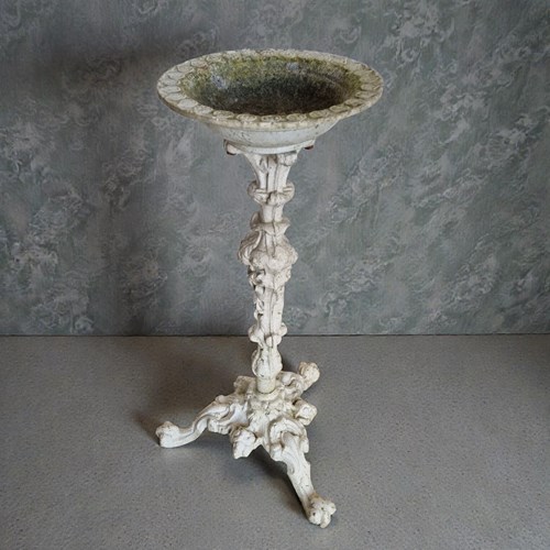 Victorian Cast Iron Birdbath