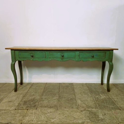 Vintage Pine Painted Console Table