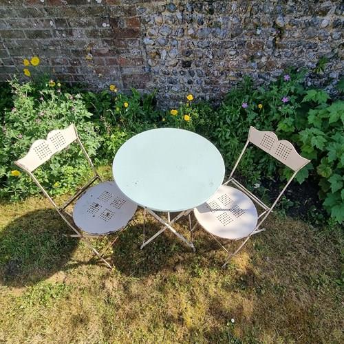 Vintage Metal Folding Bistro Garden Set