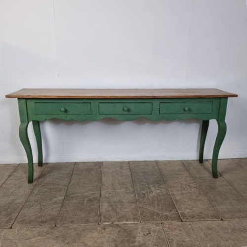 Vintage Pine Painted Console Table