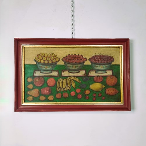 20Th Century American School Folk Art Painting