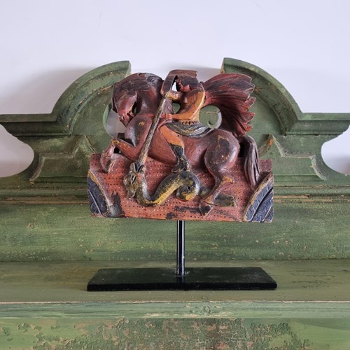 Late 19Th Century Sicilian Cart Decorative Carved Elements