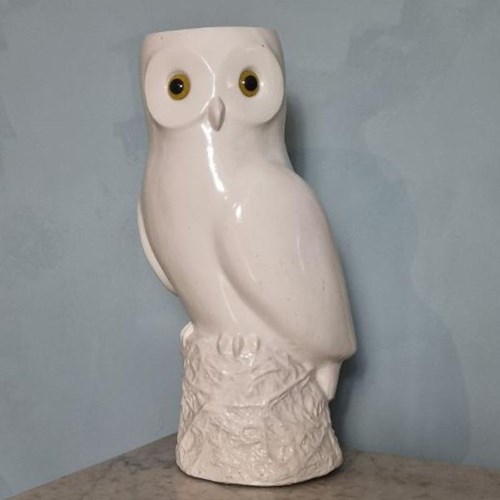Large French Mid-Century Owl Plant Or Umbrella Pot