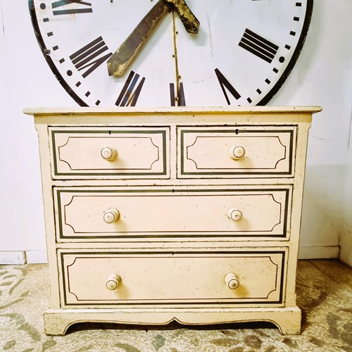 19Th Century Painted Chest Of Drawers
