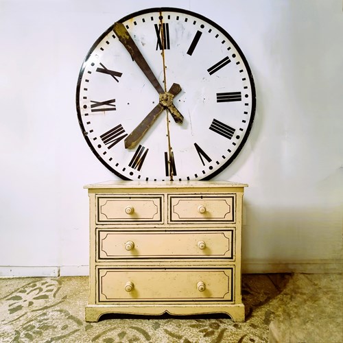 19Th Century Painted Large Chest Of Drawers