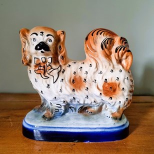 Staffordshire Ceramic Pekingese Dog...