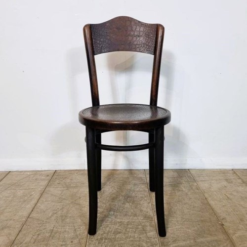Bentwood Bistro Chair Faux Crocodile Pattern