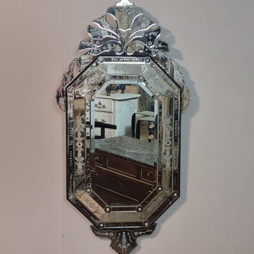 Large Venetian Style Cushion Mirror