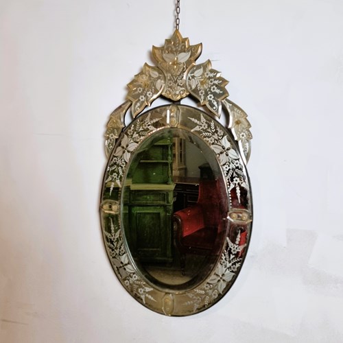 Large Venetian Mirror - Early 20Th Century