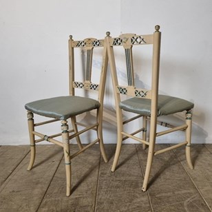 Pair Of 19Th Century Painted Occasi...