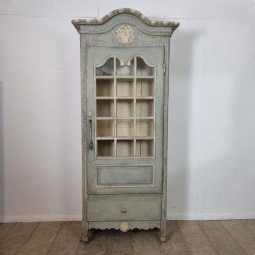 19Th Century French Painted Vitrine