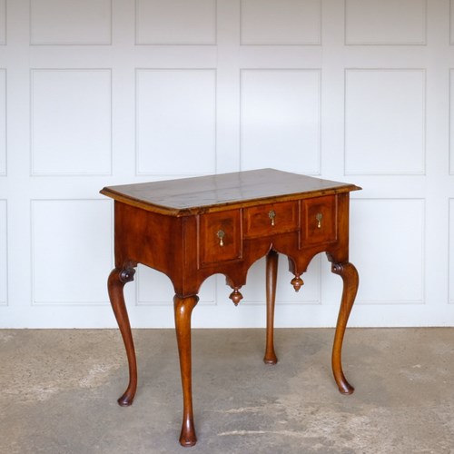George I Walnut And Feather Banded Side Table