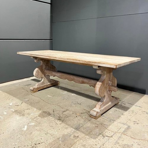 Limed Oak French Farmhouse Dining Table 