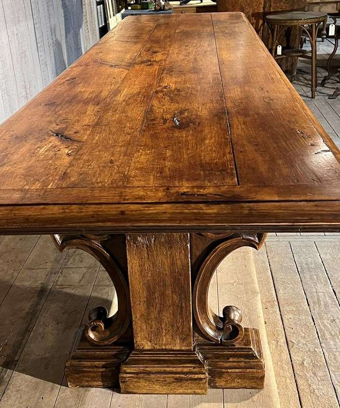 Magnificent Huge Walnut Dining Table-sussex-antiques-and-interiors-0d1562b0-af55-4839-abcd-062006829d3e-main-638374097876335353.jpeg