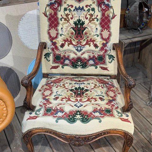 Lovely French Walnut Arm Chair