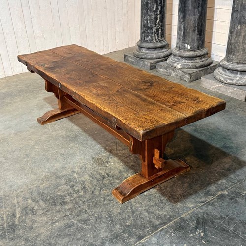 Fabulous 2 Plank French Oak Farmhouse Dining Table 