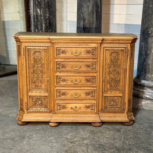 Good Quality French Bleached Oak Cabinet 