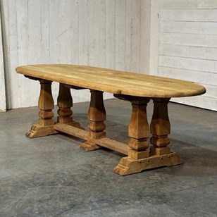 Large French Bleached Oak Farmhouse...