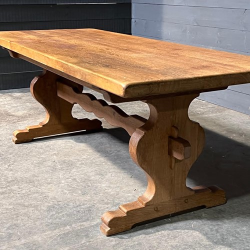 French Oak Refectory Farmhouse Dining Table 