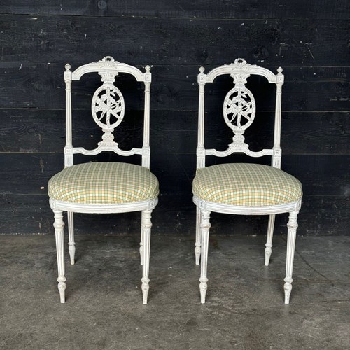 Very Pretty Pair French Arm Chairs