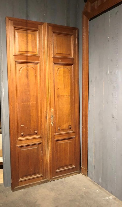 2 Pairs French Chateau Doors with Surrounds -sussex-antiques-and-interiors-7d5e4141-f05e-4dee-b278-1001fafe346f-main-637692203530083784.jpeg